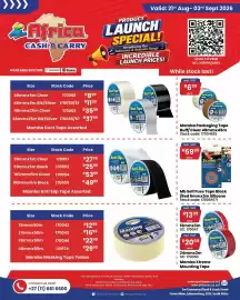 Africa Cash and Carry catalogue Page 5: Mb Self Fuse Tape Black/Red Silicone €59,99, Mamba Duct Tape Assorted €37,99
