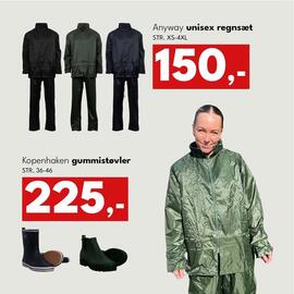 Dansk Outlet tilbudsavis Side 4: Kopenhaken gummistøvler €225,00, Anyway unisex regnsæt €150,00