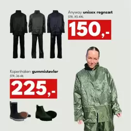 Dansk Outlet tilbudsavis Side 4: Kopenhaken gummistøvler €225,00, Anyway unisex regnsæt €150,00