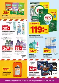 City Gross reklamblad Sida 12: Goodies Majspuffar €28,00, Jordan tandborste, tandkräm €30,00