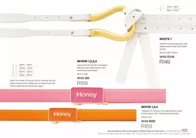 Honey Fashion Accessories catalogue Page 107