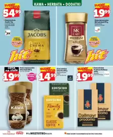 Topaz gazetka tydzień 35 Strona 36: Kawa ziarnista Jacobs Crema Gold €54,99, Kawa mielona Dallmayr Prodomo €19,99