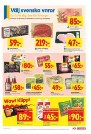 ICA Kvantum reklamblad vecka 35 Sida 5: Varmkorv, Wienerkorv €55,00, Baby back ribs €59,00