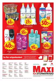 ICA Maxi reklamblad vecka 35 Sida 17: Softlan ultra €50,00, Norrlands Guld Mariestads €65,00