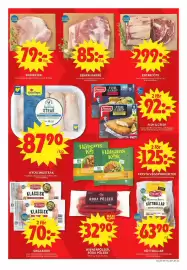 ICA Maxi reklamblad vecka 35 Sida 3: Benfri karré €85,00, Findus Fish & Crisp €22,00