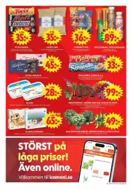 ICA Maxi reklamblad vecka 35 Sida 9: Sia glass flerpack €65,00, Brudorkidé, gröna växter, rosor 12-pack €49,00