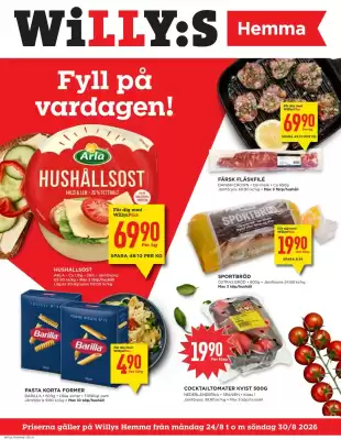 Willys Hemma reklamblad (giltig till och med 30-08)
