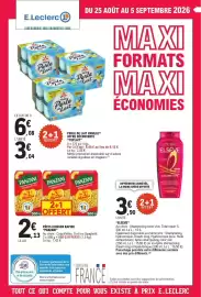 Catalogue E.Leclerc page 1: PANZANI Coquillettes €2,13, Yoplait Perle de Lait €6,08