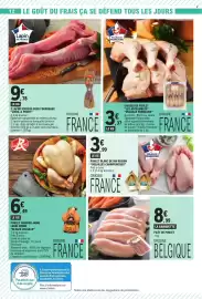 Catalogue E.Leclerc page 12: Volailles Champenoises Poulet Blanc de Ma Région €3,99, Lapin DE FRANCE 2 LAPINS ENTIER €9,78