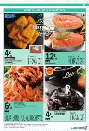 Catalogue E.Leclerc page 17: Les moules de bouchot de la baie du mont saint-michel aop €4,49