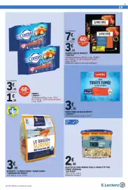 Catalogue E.Leclerc page 29: Landvika TRUITE FUMÉE €3,79, CAP OCÉAN Rillettes de thon fromage frais & ciboulette €2,49
