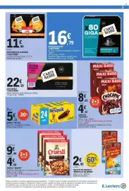 Catalogue E.Leclerc page 3: CARTE NOIRE CAFÉ MOULU €22,29, CARTE NOIRE CAPSULES DE CAFÉ €16,79