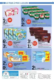 Catalogue E.Leclerc page 32: Yoplait Perle de Lait €6,08, Danette Mousse chocolat €3,32