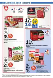 Catalogue E.Leclerc page 34: Convivial Steaks Hachés €11,99, Pom Bistro Pommes de terre paysannes au beurre €4,14