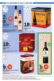 Catalogue E.Leclerc page 42: KRITER VIN MOUSSEUX BRUT €18,90, OPÉRA VIN MOUSSEUX BRUT €10,99