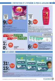 Catalogue E.Leclerc page 45: SUN TABLETTE LAVE-VAISSELLE €9,99, Elmex DENTIFRICE €6,49