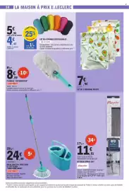 Catalogue E.Leclerc page 50: LEIFHEIT PLUMEAU "SUPERDUSTER" €8,09, HOMERIDE Éponges réutilisables €4,42