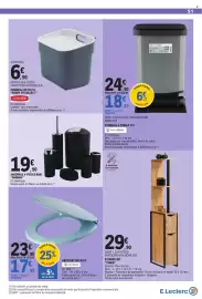 Catalogue E.Leclerc page 51: HOMESIDE Poubelle à pédale €18,67, HANNAH €19,90