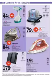 Catalogue E.Leclerc page 58: Calor Défroisseur vertical €44,99, Calor CENTRALE VAPEUR €84,99