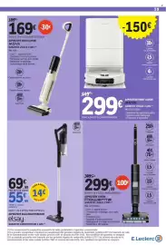 Catalogue E.Leclerc page 59: Rowenta Aspirateur laveur €299,99, MOVA Aspirateur robot laveur €299,00