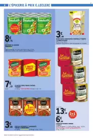 Catalogue E.Leclerc page 8: Bonduelle Macédoine de légumes €8,75, PANZANI Ravioli €7,19