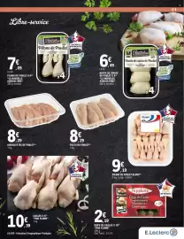 Catalogue E.Leclerc page 11: AIGUILLETTES DE POULET €8,29, FILETS DE POULET €8,29