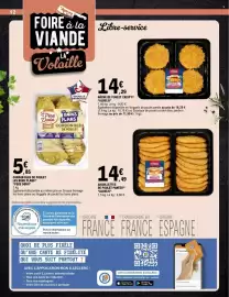 Catalogue E.Leclerc page 12: Aldelis Hâché de poulet crispy €14,29, PÈRE DODU CORDON BLEU DE POULET €5,85