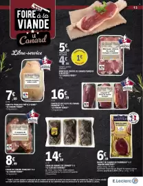 Catalogue E.Leclerc page 13: MAISON MONTFORT MAGRET DE CANARD EN TOURNEDOS €6,59, Le Canard Péridy €4,99