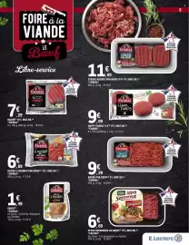 Catalogue E.Leclerc page 5: CHARAL HACHÉ À CUISINER PUR BŒUF €6,89, CHARAL 4 Steaks Hachés €7,29