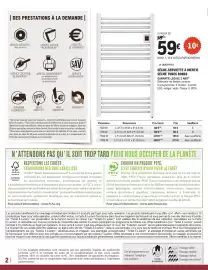 Catalogue E.Leclerc Brico page 2: Optimea SÈCHE-SERVETTE À INERTIE SÈCHE TUBES RONDS €59,00