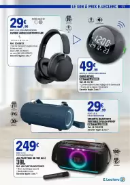 Catalogue E.Leclerc page 11: JBL PARTYBOX ON THE GO 2 €249,00, MUSE Enceinte Bluetooth €29,99