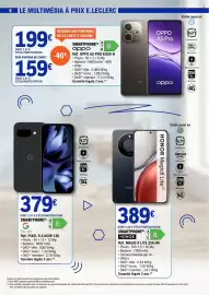 Catalogue E.Leclerc page 6: OPPO A5 Pro €159,00, Google PIXEL 9 A NOIR 128 €379,00