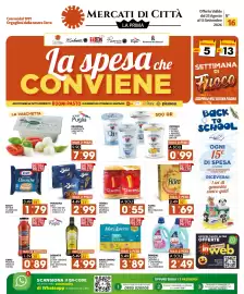 Volantino Mercati di Città La Prima Pagina 1: KRAFT €1,79, DELIZIOSA €7,99