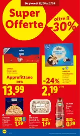 Volantino Lidl settimana 35 Pagina 12: SOLEVITA Arancia Zero €0,89, Lavazza Crema e Gusto €13,99