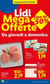 Volantino Lidl settimana 35 Pagina 2: Dal Salumiere Petto di tacchino €1,29, Mini hamburger di bovino adulto scottona €2,29