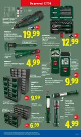 Volantino Lidl settimana 35 Pagina 25: PARKSIDE €9,99, PARKSIDE Set chiavi a bussola, 39 pezzi €12,99
