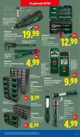 Volantino Lidl settimana 35 Pagina 25: PARKSIDE €9,99, PARKSIDE Set chiavi a bussola, 39 pezzi €12,99