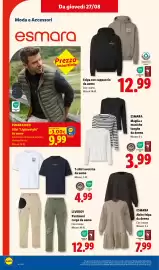 Volantino Lidl settimana 35 Pagina 30: ESMARA Abito felpa da donna €7,99, Felpa con cappuccio da uomo €12,99