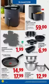 Volantino Lidl settimana 35 Pagina 36: FACKELMANN €6,99, Moulinex Friggitrice ad aria calda €59,00