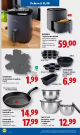 Volantino Lidl settimana 35 Pagina 36: FACKELMANN €6,99, Moulinex Friggitrice ad aria calda €59,00