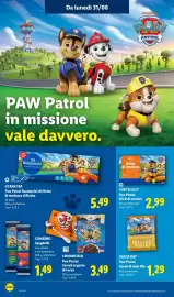 Volantino Lidl settimana 35 Pagina 45: CHEF SELECT Paw Patrol Stick di verdure €2,99, Combino Spaghetti €1,49
