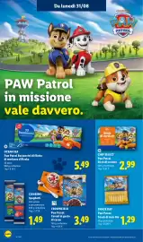 Volantino Lidl settimana 35 Pagina 45: CHEF SELECT Paw Patrol Stick di verdure €2,99, Combino Spaghetti €1,49