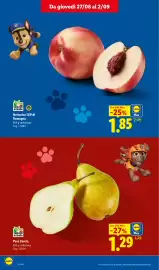 Volantino Lidl settimana 35 Pagina 6: Pere Coscia €1,29