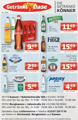 Getränke Oase (gültig bis 29-08)
