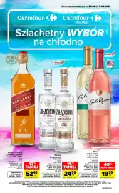Carrefour Market gazetka Strona 1: Wódka Żołądkowa de Luxe €24,99, Whisky szkocka JOHNNIE WALKER RED LABEL €52,49