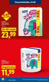 Lidl gazetka Strona 24: Papier toaletowy Floralys 3-warstwowy XXL 40-pak €23,99