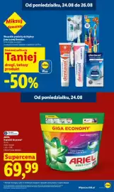 Lidl gazetka Strona 25: Kapsułki do prania Ariel Allin1 Pods Color €69,99, Zeskanuj aplikację Taniej drugi, tańszy produkt