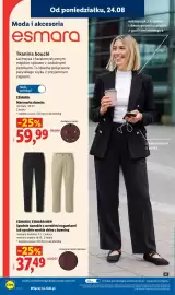 Lidl gazetka Strona 32: Spodnie damskie z szerokimi nogawkami Esmara €37,49, Marynarka damska Esmara €59,99