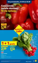 Lidl gazetka Strona 37: Rzodkiewki polskie €1,34, Papryka czerwona luzem polska €5,99
