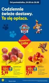 Lidl gazetka Strona 40: Morele luzem €7,99, Brzoskwinie luzem €5,99